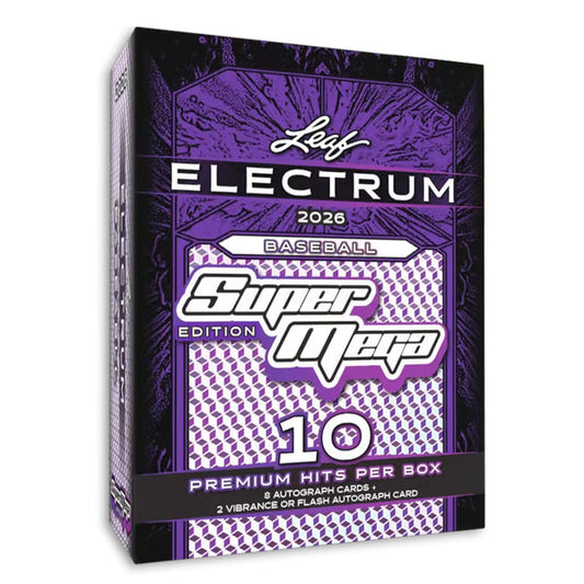 2026 Leaf Electrum Baseball Super Mega Box
Leaf Electrum Flash autograph card
Leaf Electrum Vibrance autograph card
Electrum Collection booklet card