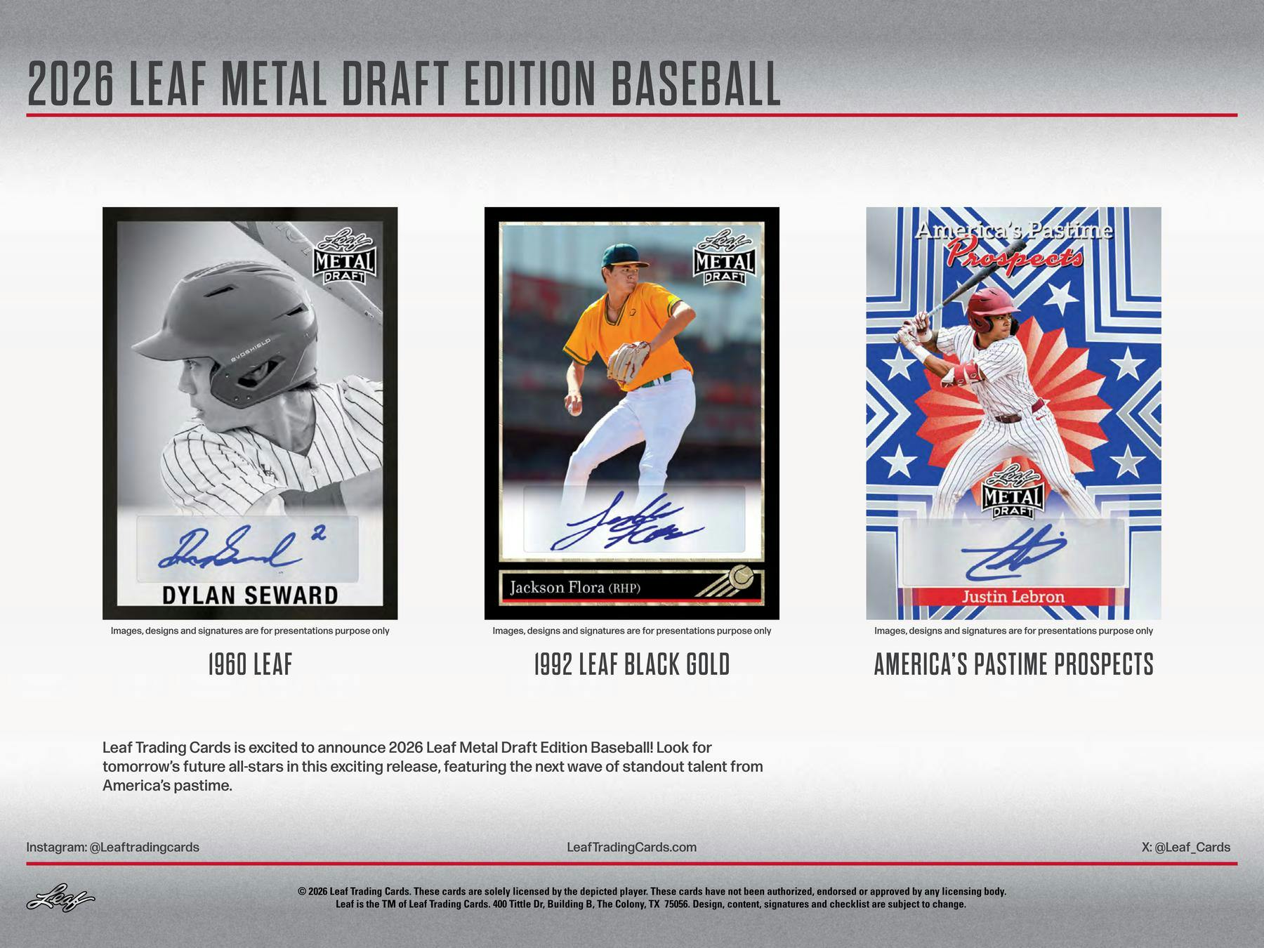 2026 Leaf Metal Draft Baseball Hobby Box | Columbia Sports Cards | Columbia Hobby - Sports Card Boxes - Toploaders - Card Savers.