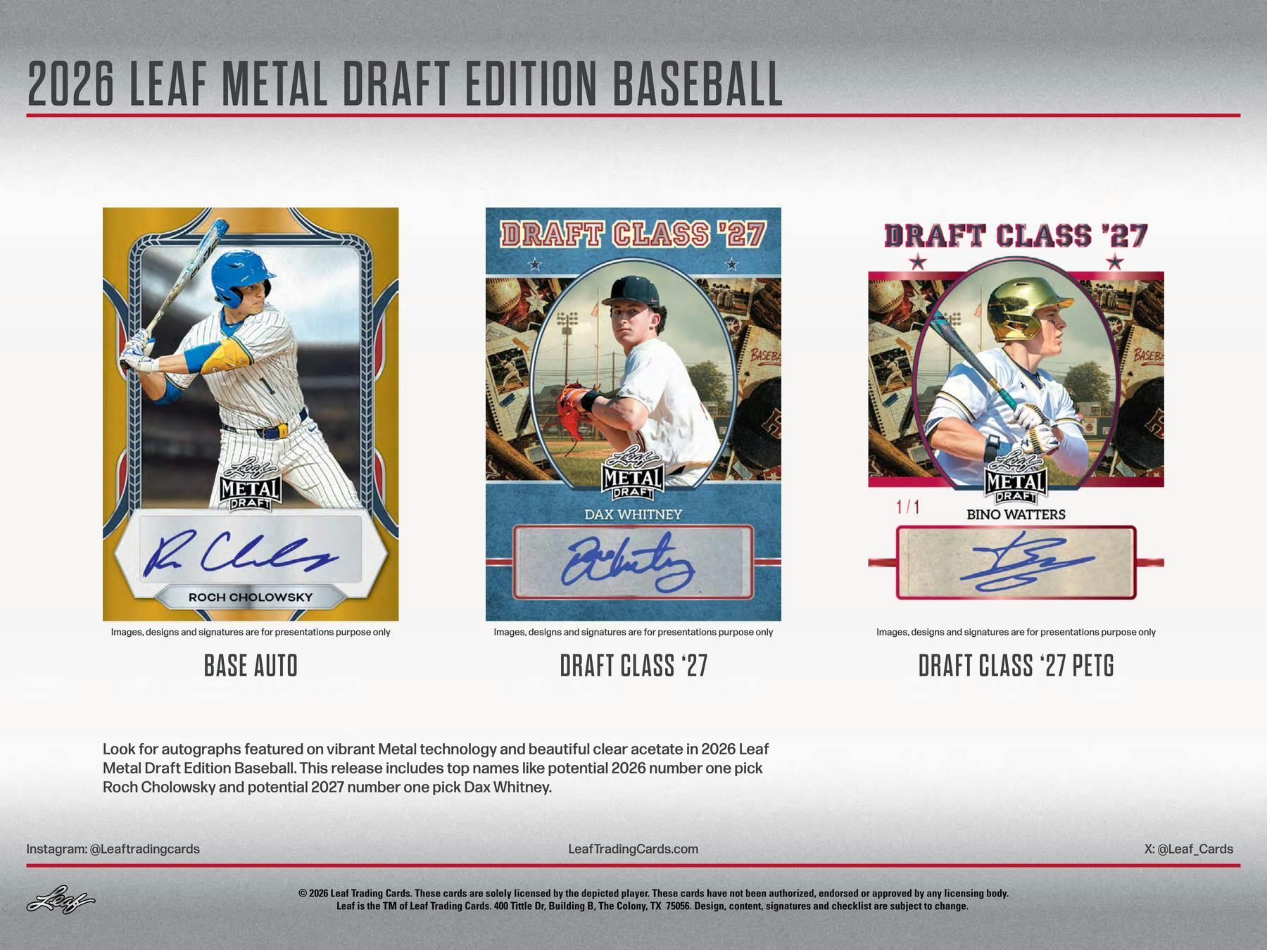 2026 Leaf Metal Draft Baseball Hobby Box | Columbia Sports Cards | Columbia Hobby - Sports Card Boxes - Toploaders - Card Savers.