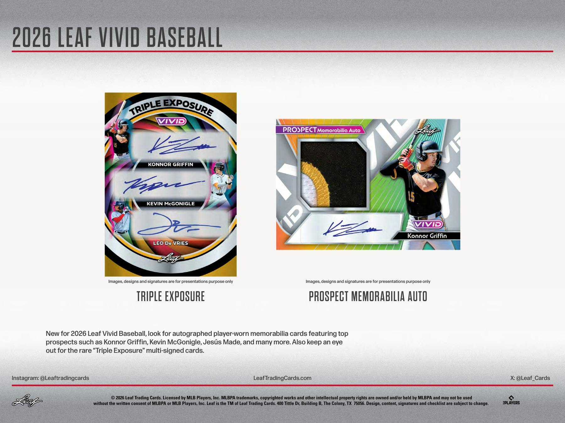 2026 Leaf Vivid Baseball Hobby Box | Columbia Sports Cards | Columbia Hobby - Sports Card Boxes - Toploaders - Card Savers.
