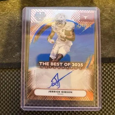 ’23 ’25 Bowman University Best Texas Longhorns 6 auto 7 total card Lot - Football Card Lot