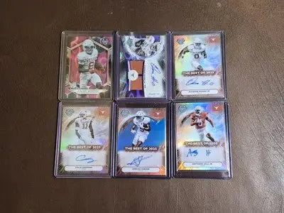 ’23 ’25 Bowman University Best Texas Longhorns 6 auto 7 total card Lot - Football Card Lot