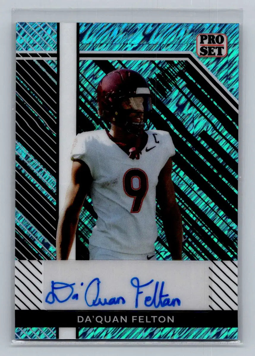 24 Leaf Collective Pro Set Auto Shimmer Light Blue #PSA-DQF Da’Quan Felton #/20 - Other