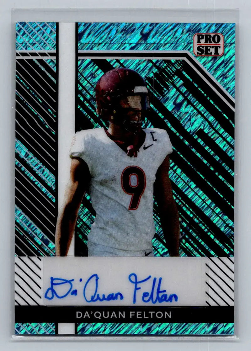 24 Leaf Collective Pro Set Auto Shimmer Light Blue #PSA-DQF Da’Quan Felton #/20 - Other