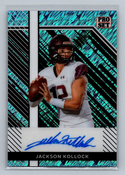 24 Leaf Collective Pro Set Auto Shimmer Light Blue #PSA-JK1 Jackson Kollock /20 - Hockey Card Single