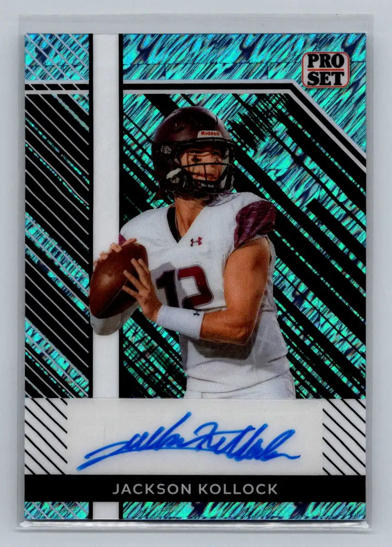 24 Leaf Collective Pro Set Auto Shimmer Light Blue #PSA-JK1 Jackson Kollock /20 - Hockey Card Single