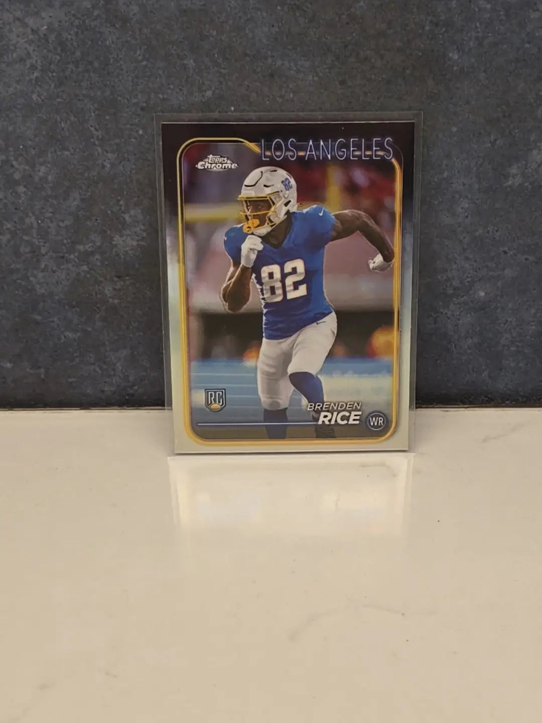#241 2024 Topps Chrome Refractor Brenden Rice Rookie Los Angeles Chargers - Football Card Single