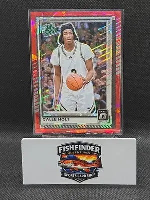 25-26 Panini Donruss Optic - caleb holt - Red Cracked Ice # 65 Prospect - Basketball Card Single