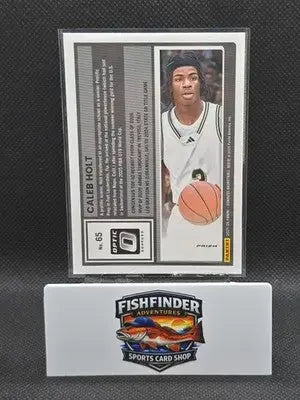 25-26 Panini Donruss Optic - caleb holt - Red Cracked Ice # 65 Prospect - Basketball Card Single