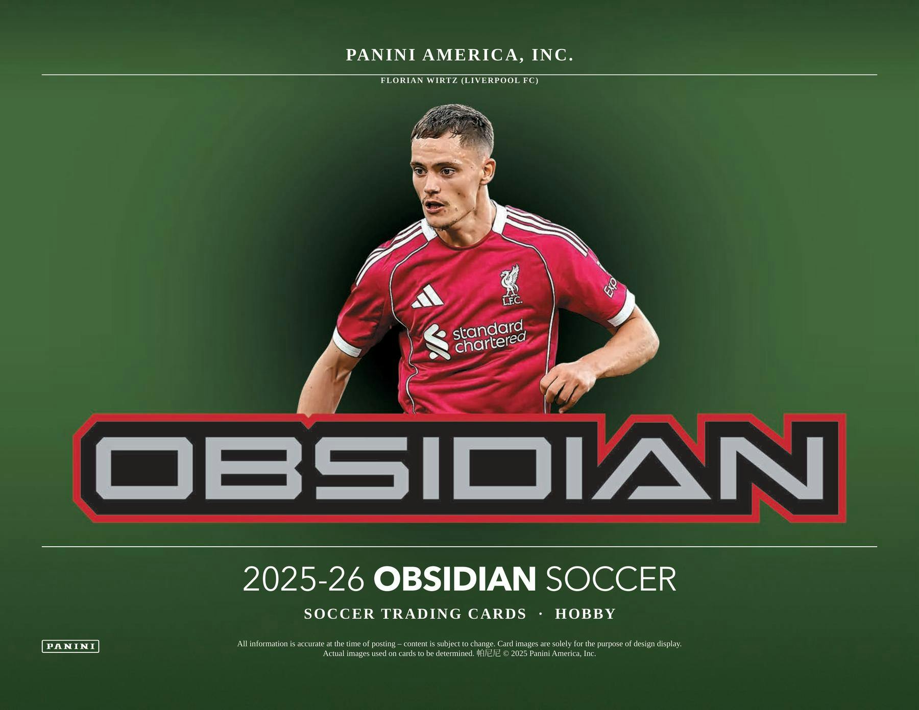 2025/26 Panini Obsidian Soccer Hobby Box | Columbia Sports Cards | Columbia Hobby - Sports Card Boxes - Toploaders - Card Savers.