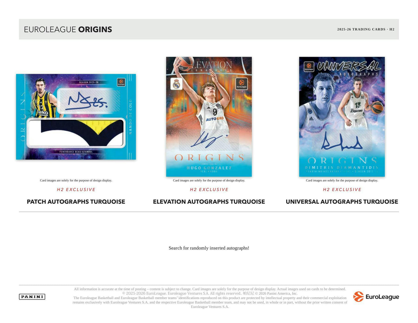 2025/26 Panini Origins EuroLeague Basketball H2 Box | Columbia Sports Cards | Columbia Hobby - Sports Card Boxes - Toploaders - Card Savers.