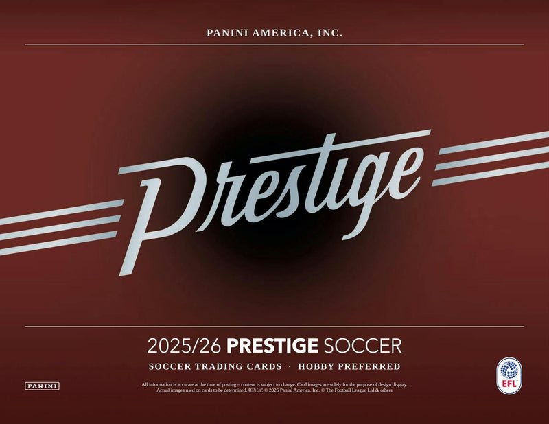 2025/26 Panini Prestige EFL Soccer Hobby Preferred Box | Columbia Sports Cards