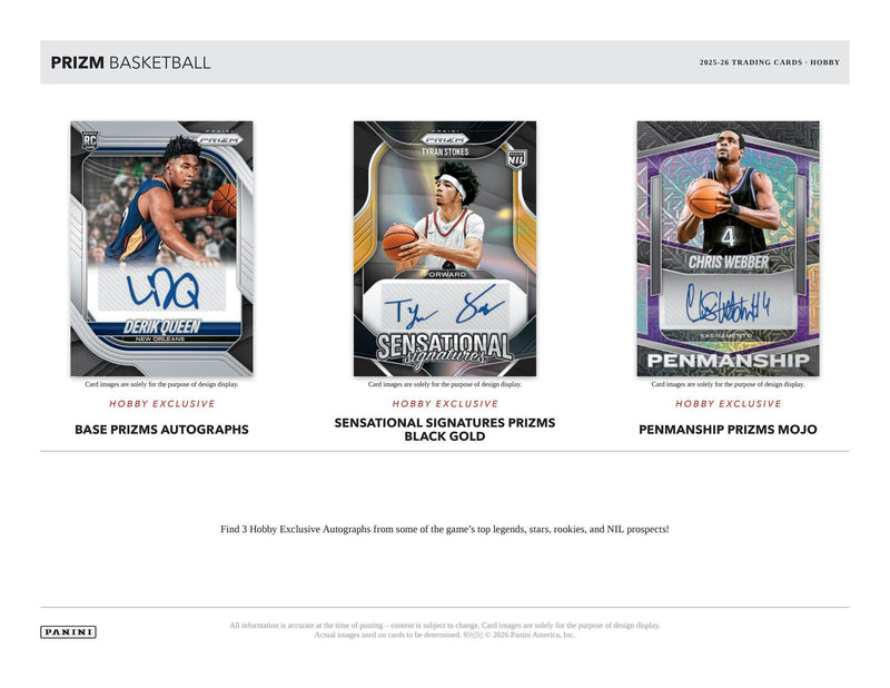2025/26 Panini Prizm Basketball Hobby Box | Columbia Sports Cards | Columbia Hobby - Sports Card Boxes - Toploaders - Card Savers.