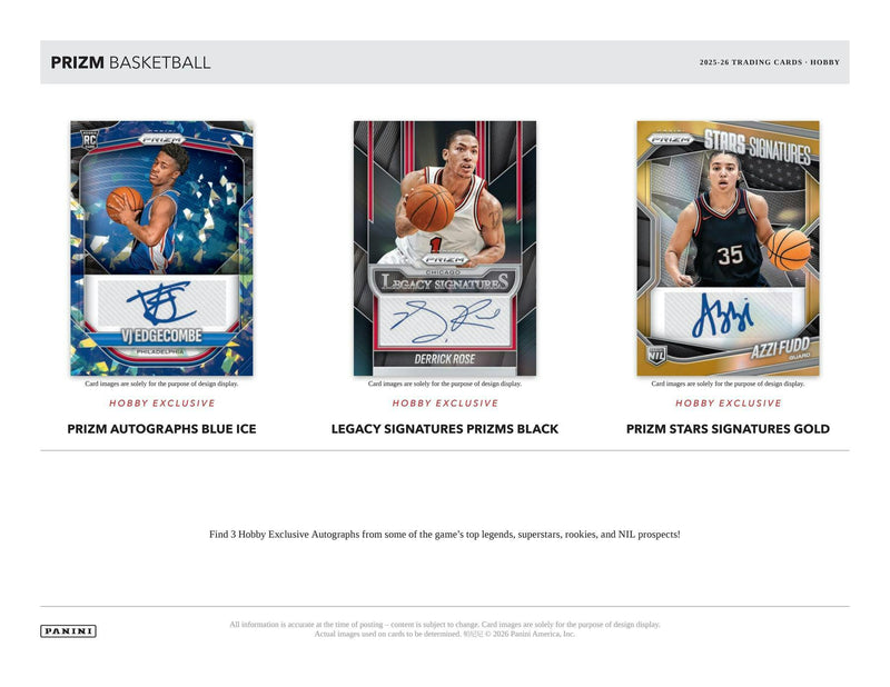 2025/26 Panini Prizm Basketball Hobby Box | Columbia Sports Cards | Columbia Hobby - Sports Card Boxes - Toploaders - Card Savers.