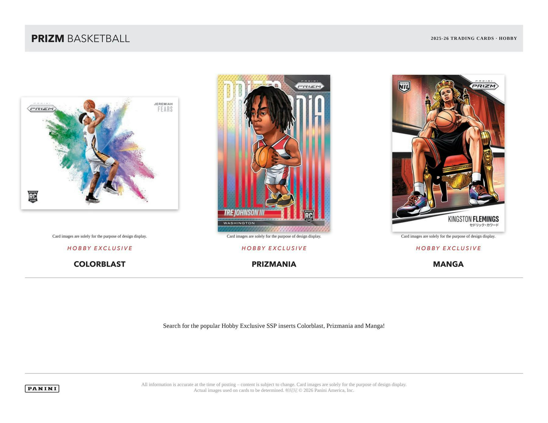 2025/26 Panini Prizm Basketball Hobby Box | Columbia Sports Cards | Columbia Hobby - Sports Card Boxes - Toploaders - Card Savers.