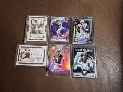 ’25 Bowman Chrome/Best ’25 NT Collegiate Texas A&M 6 Card Lot 2 autos - Baseball Card Single