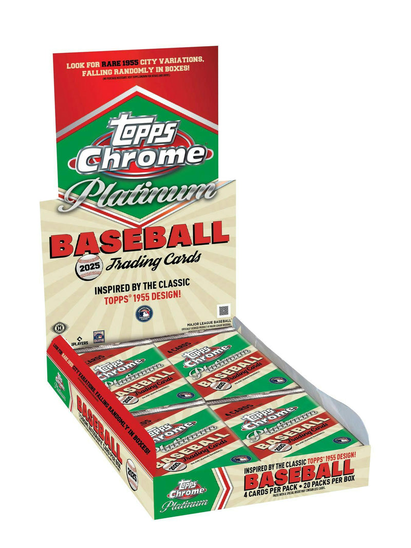 2025 Topps Chrome Platinum 55 Baseball Hobby Box
1955 Topps Chrome Platinum autograph card
1955 Topps City Variation baseball card