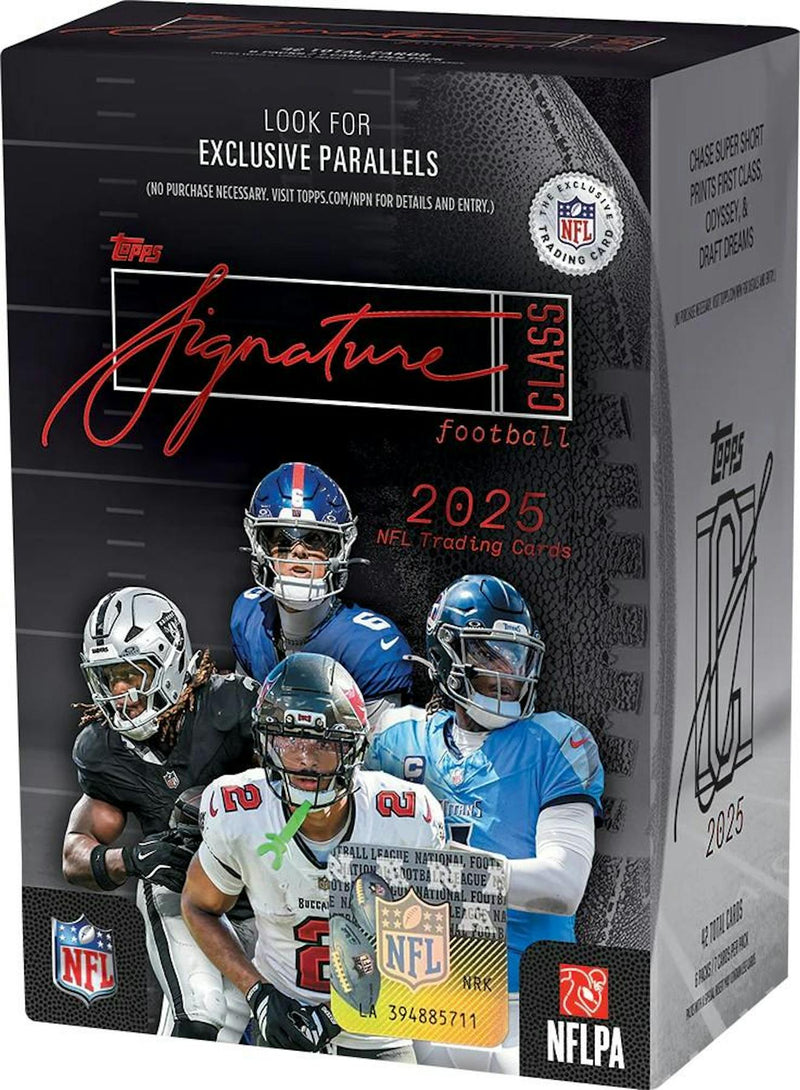 2025 Topps Signature Class Football Blaster Box
Topps Signature Class Kaleidoscope refractor football card
Crystal Clear football autograph card