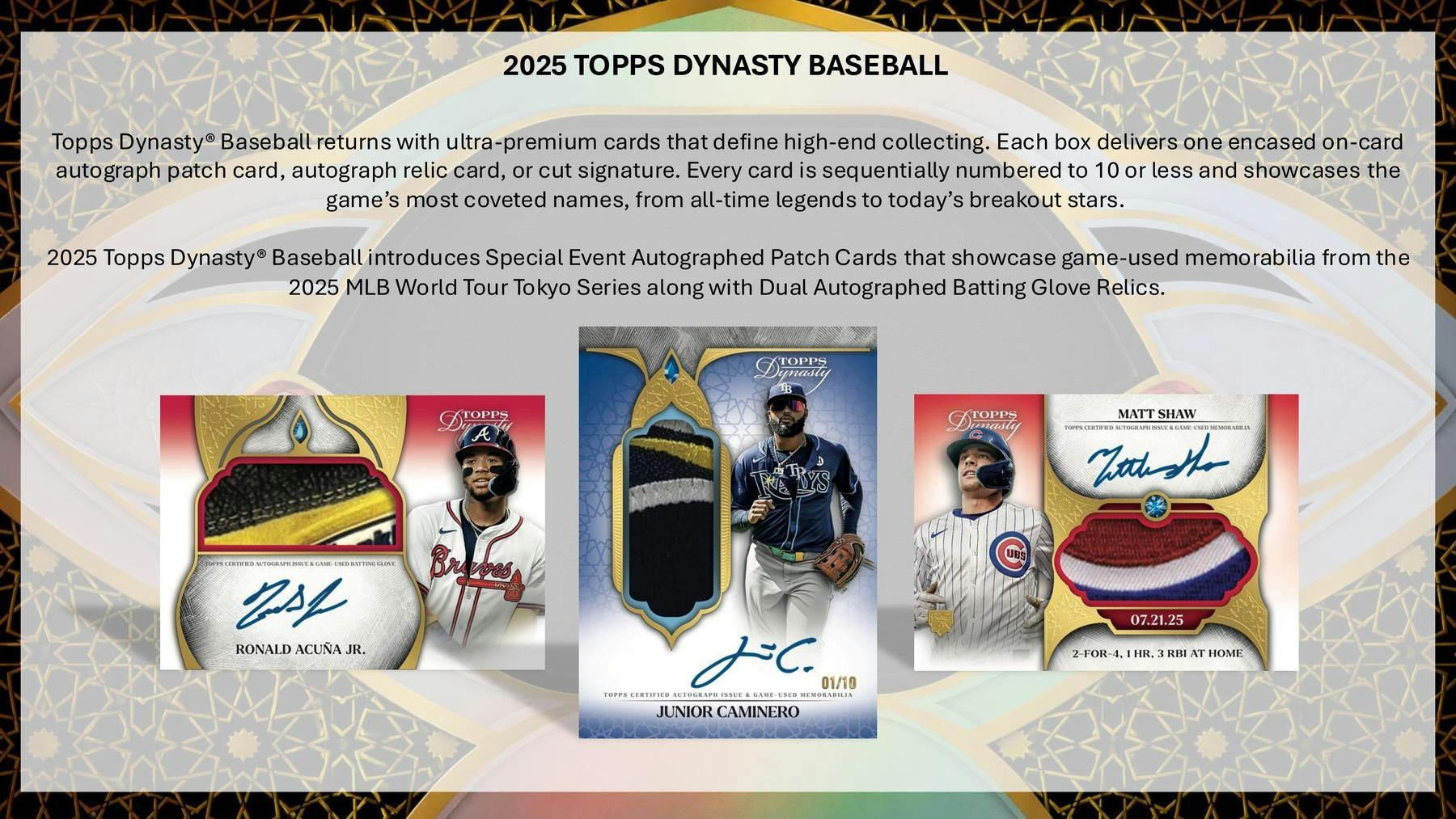 2025 Topps Dynasty Baseball Hobby Box | Columbia Sports Cards | Columbia Hobby - Sports Card Boxes - Toploaders - Card Savers.