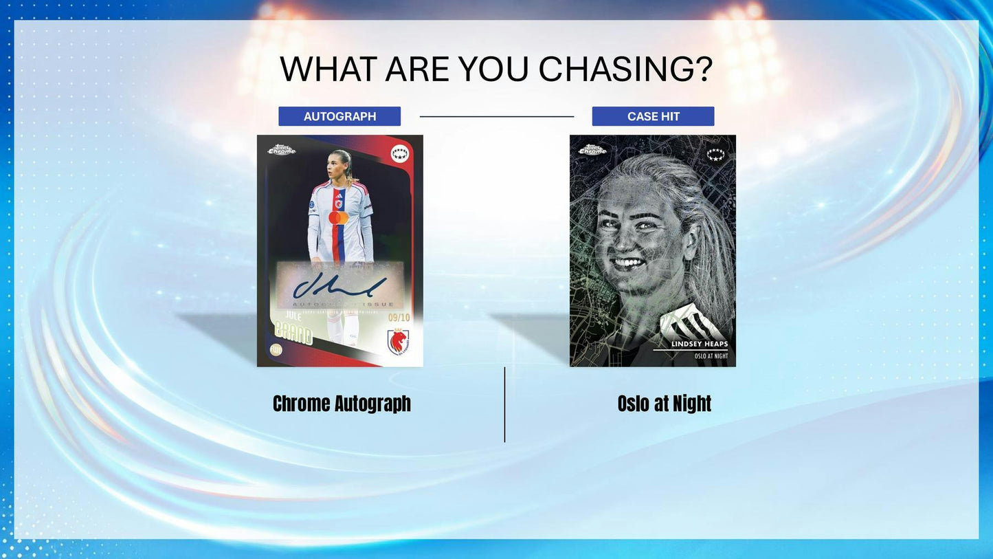 2025/26 Topps Chrome Women's UEFA Champions League Soccer Hobby Box | Columbia Sports Cards | Columbia Hobby - Sports Card Boxes - Toploaders - Card Savers.