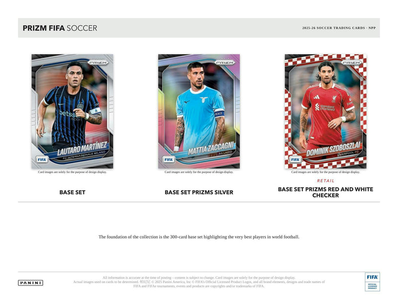 2025/26 Panini Prizm FIFA Soccer 24-Pack Retail Box | Columbia Sports Cards