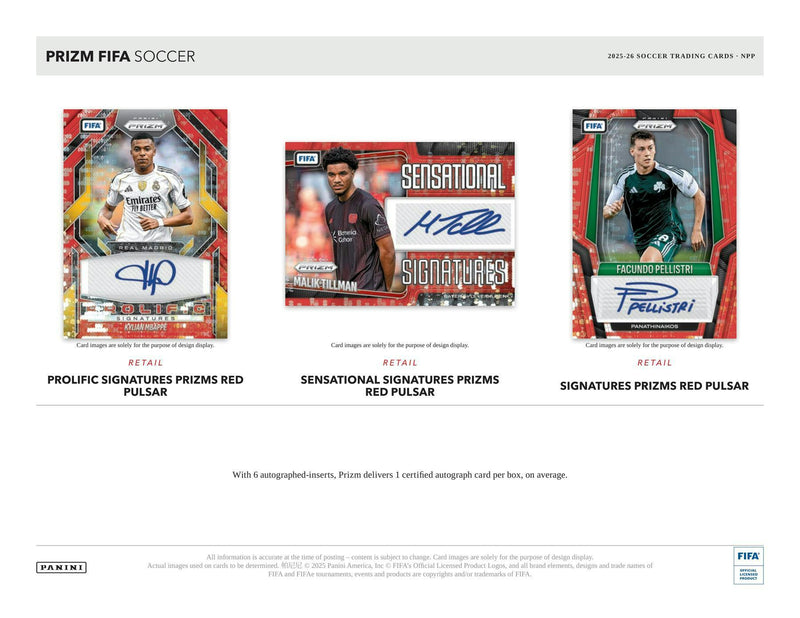 2025/26 Panini Prizm FIFA Soccer Blaster Box (Pink & Orange Mosaics) | Columbia Sports Cards