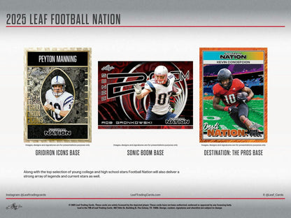 2025 Leaf Football Nation Hobby Box | Columbia Sports Cards