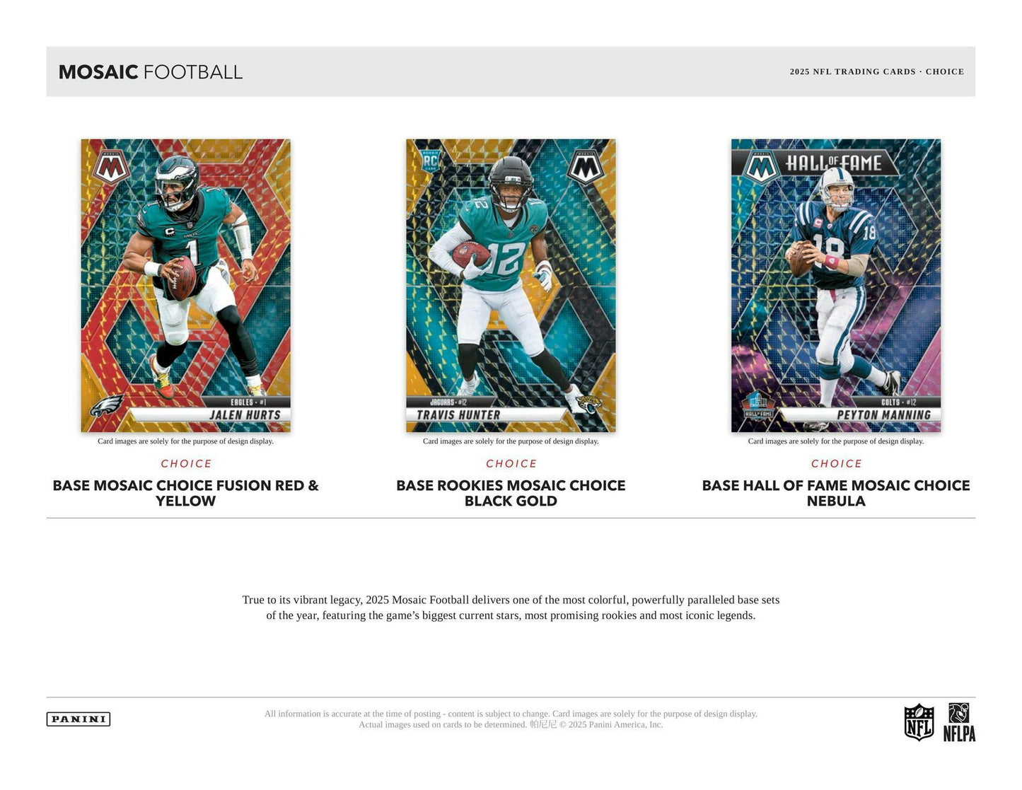 2025 Panini Mosaic Football Choice Box | Columbia Sports Cards