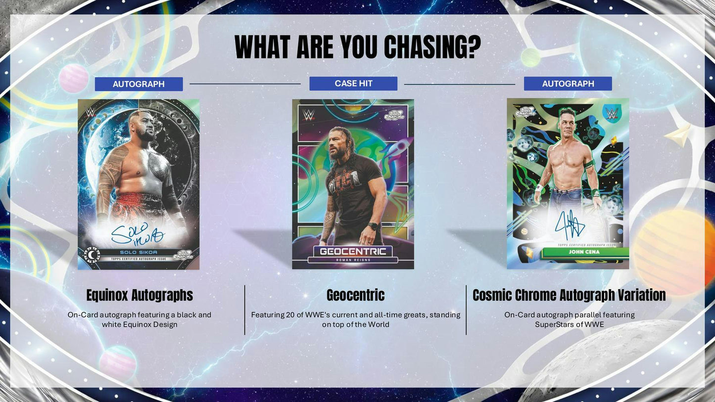 2026 Topps Cosmic Chrome WWE Wrestling Hobby Box | Columbia Sports Cards | Columbia Hobby - Sports Card Boxes - Toploaders - Card Savers.