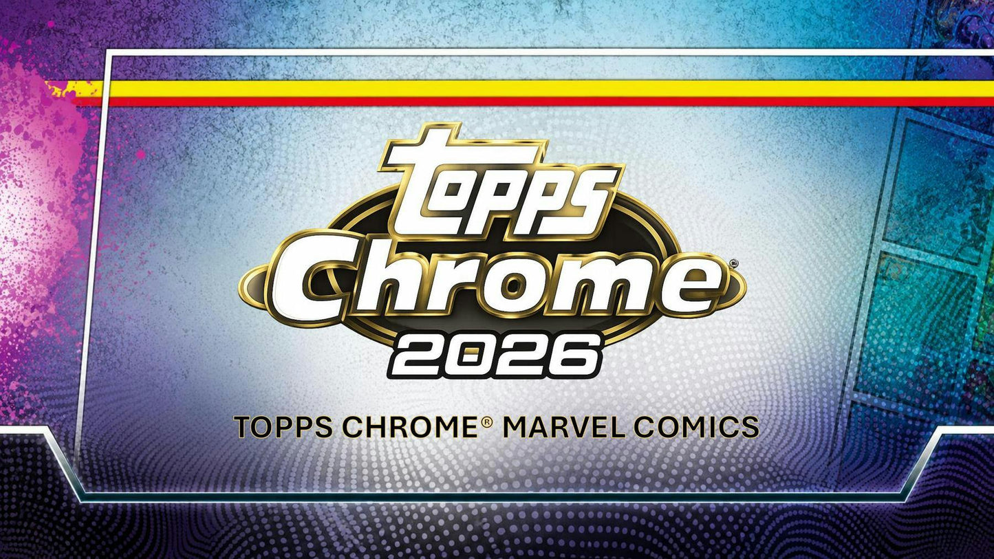 2026 Topps Chrome Marvel Comics Blaster Box | Marvel Trading Cards | Columbia Hobby - Sports Card Boxes - Toploaders - Card Savers.