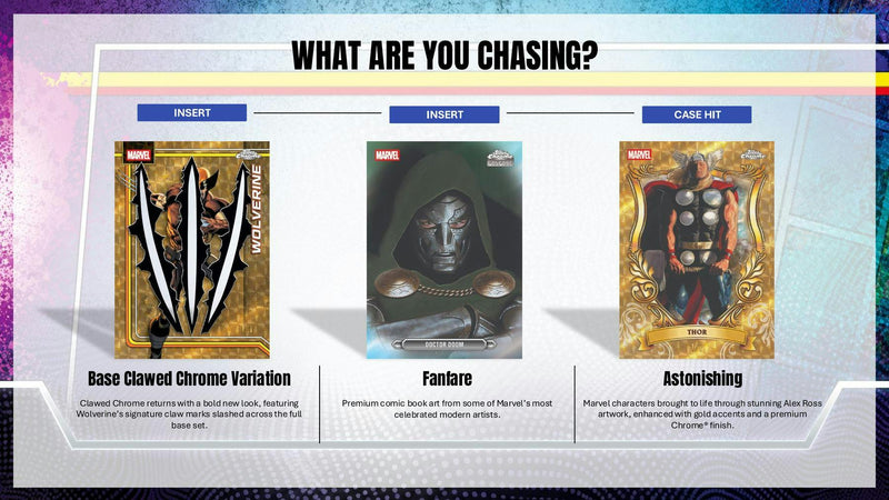 2026 Topps Chrome Marvel Comics Blaster Box | Marvel Trading Cards | Columbia Hobby - Sports Card Boxes - Toploaders - Card Savers.