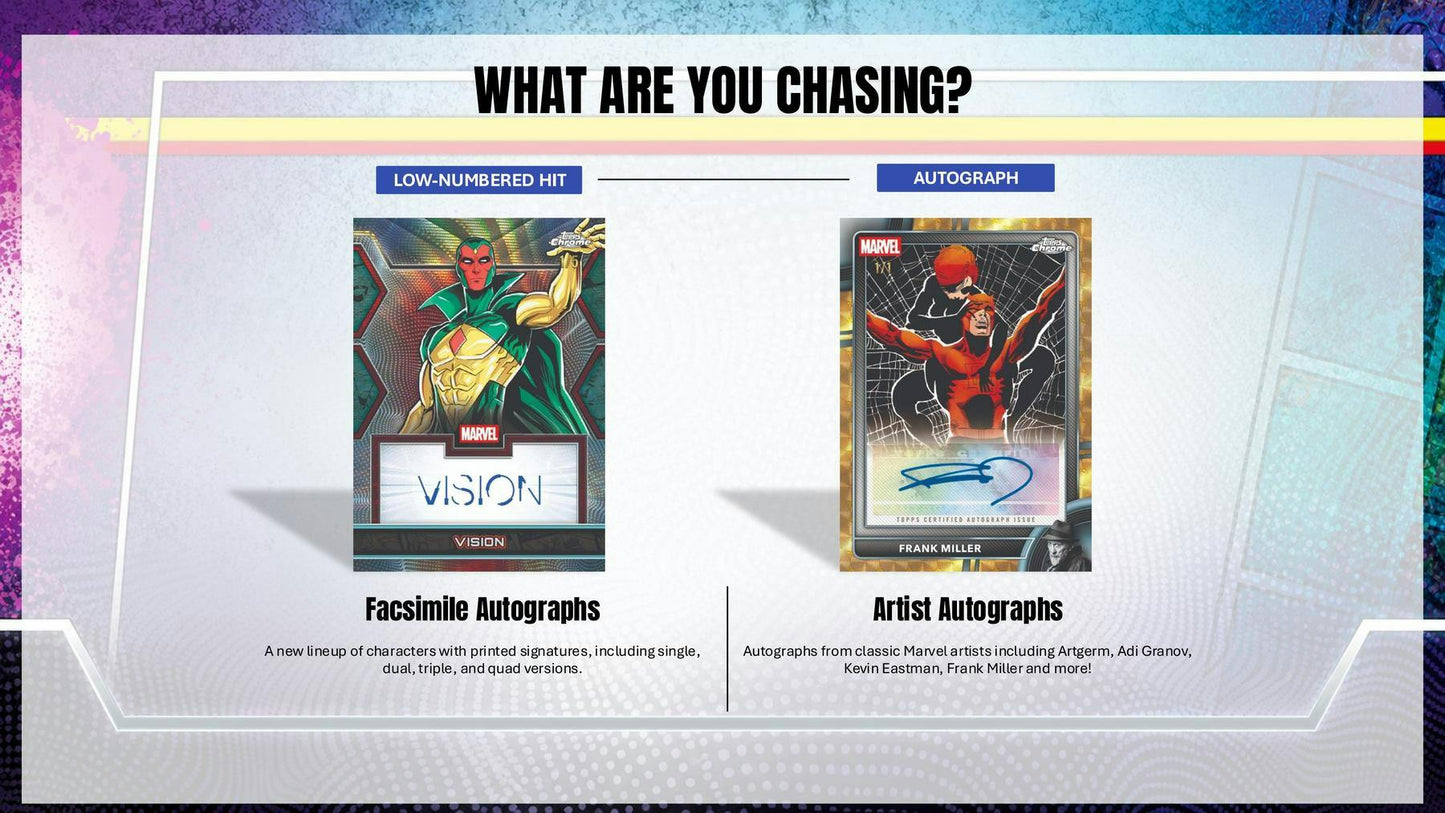 2026 Topps Chrome Marvel Comics Blaster Box | Marvel Trading Cards | Columbia Hobby - Sports Card Boxes - Toploaders - Card Savers.