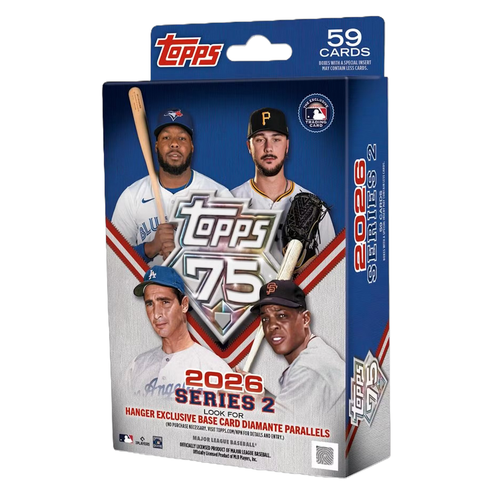 2026 Topps Series 2 Baseball Hanger Box
2026 Topps Series 2 Diamante Parallel card
2026 Topps Series 2 Stars of MLB insert