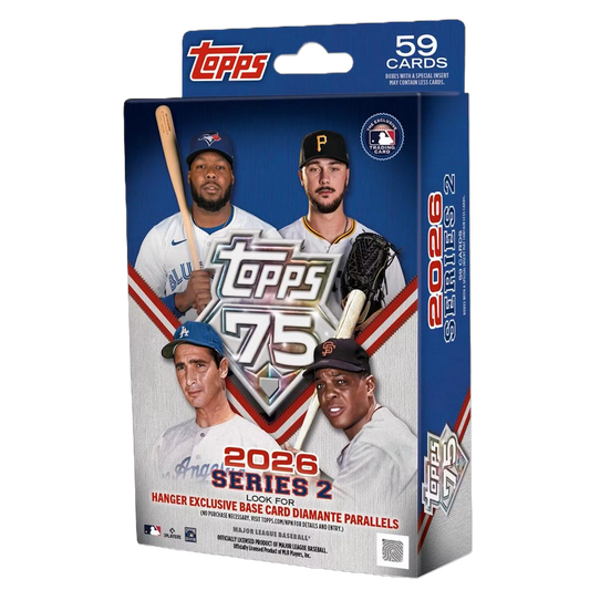 2026 Topps Series 2 Baseball Hanger Box
2026 Topps Series 2 Diamante Parallel card
2026 Topps Series 2 Stars of MLB insert