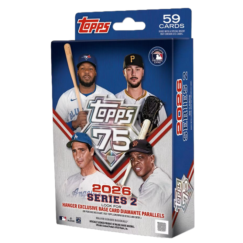 2026 Topps Series 2 Baseball Hanger Box
2026 Topps Series 2 Diamante Parallel card
2026 Topps Series 2 Stars of MLB insert