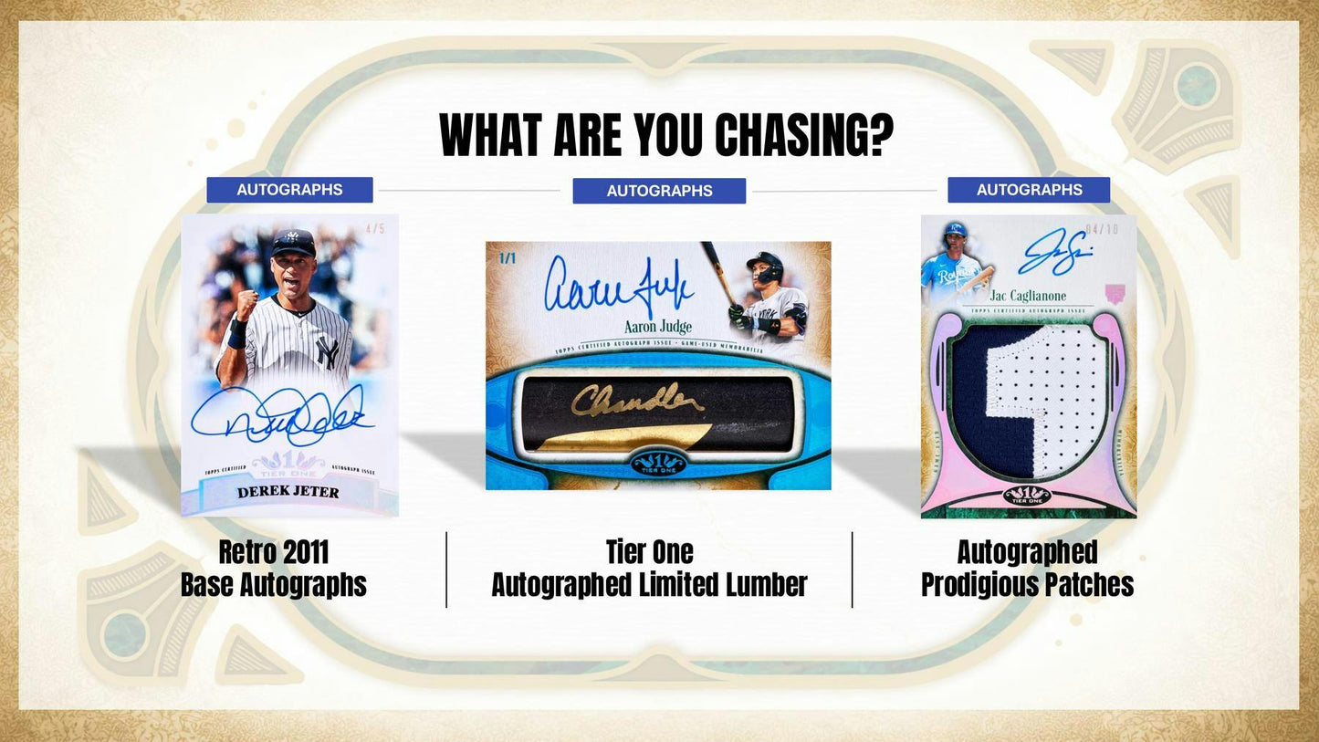2026 Topps Tier One Baseball Hobby Box | Columbia Sports Cards | Columbia Hobby - Sports Card Boxes - Toploaders - Card Savers.
