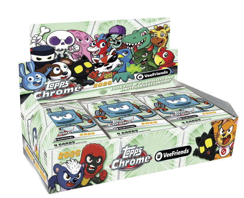 2026 Topps Chrome VeeFriends Hobby Box
Topps Chrome VeeFriends Content Condors Autograph
Topps Chrome VeeFriends Manga Speckle Insert