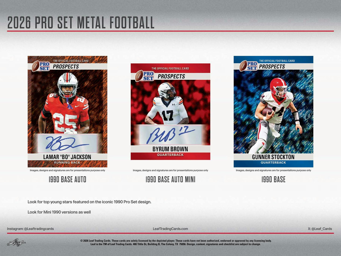 2026 Leaf Pro Set Metal Football Hobby Box | Columbia Sports Cards | Columbia Hobby - Sports Card Boxes - Toploaders - Card Savers.
