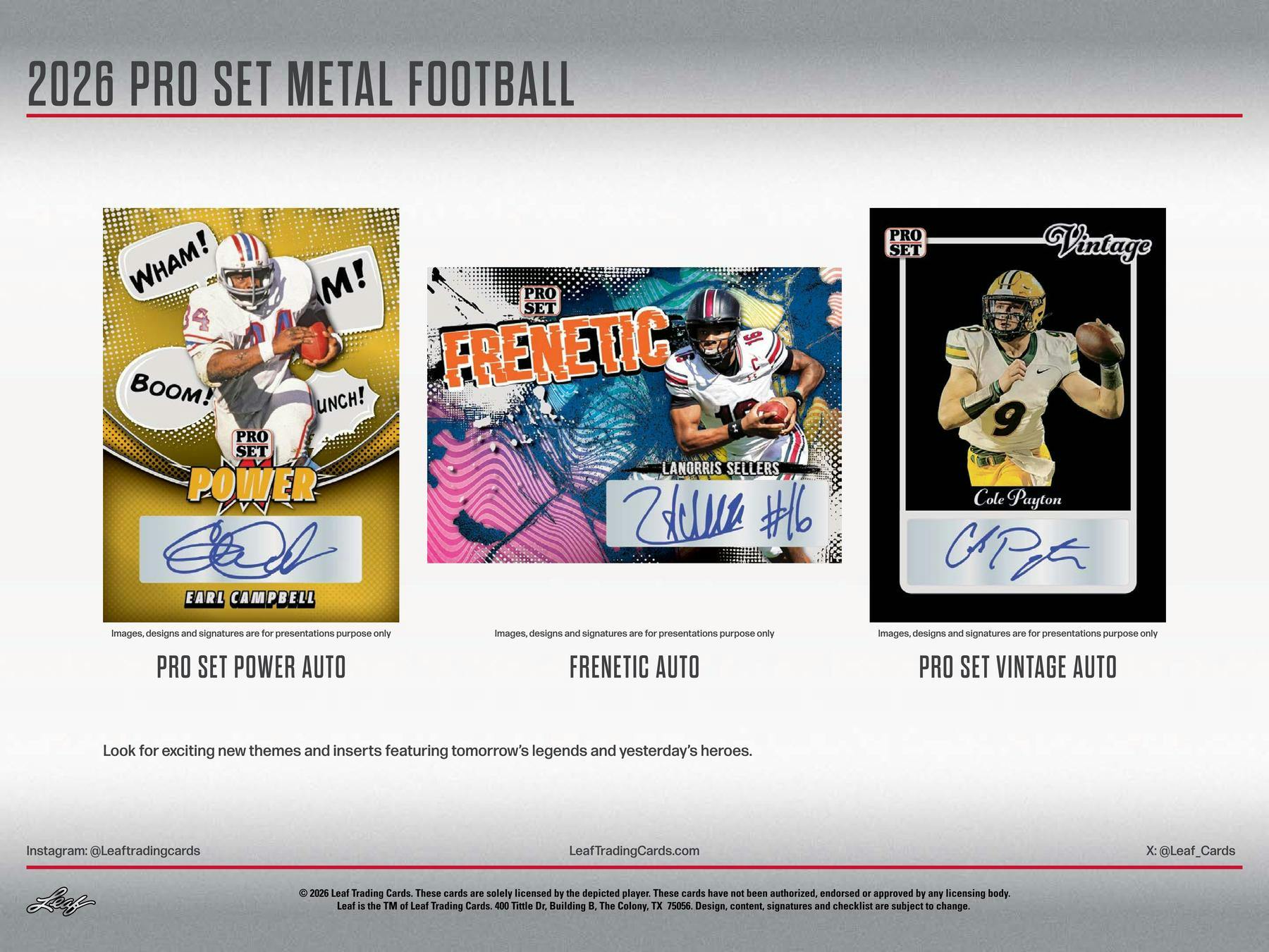 2026 Leaf Pro Set Metal Football Hobby Box | Columbia Sports Cards | Columbia Hobby - Sports Card Boxes - Toploaders - Card Savers.