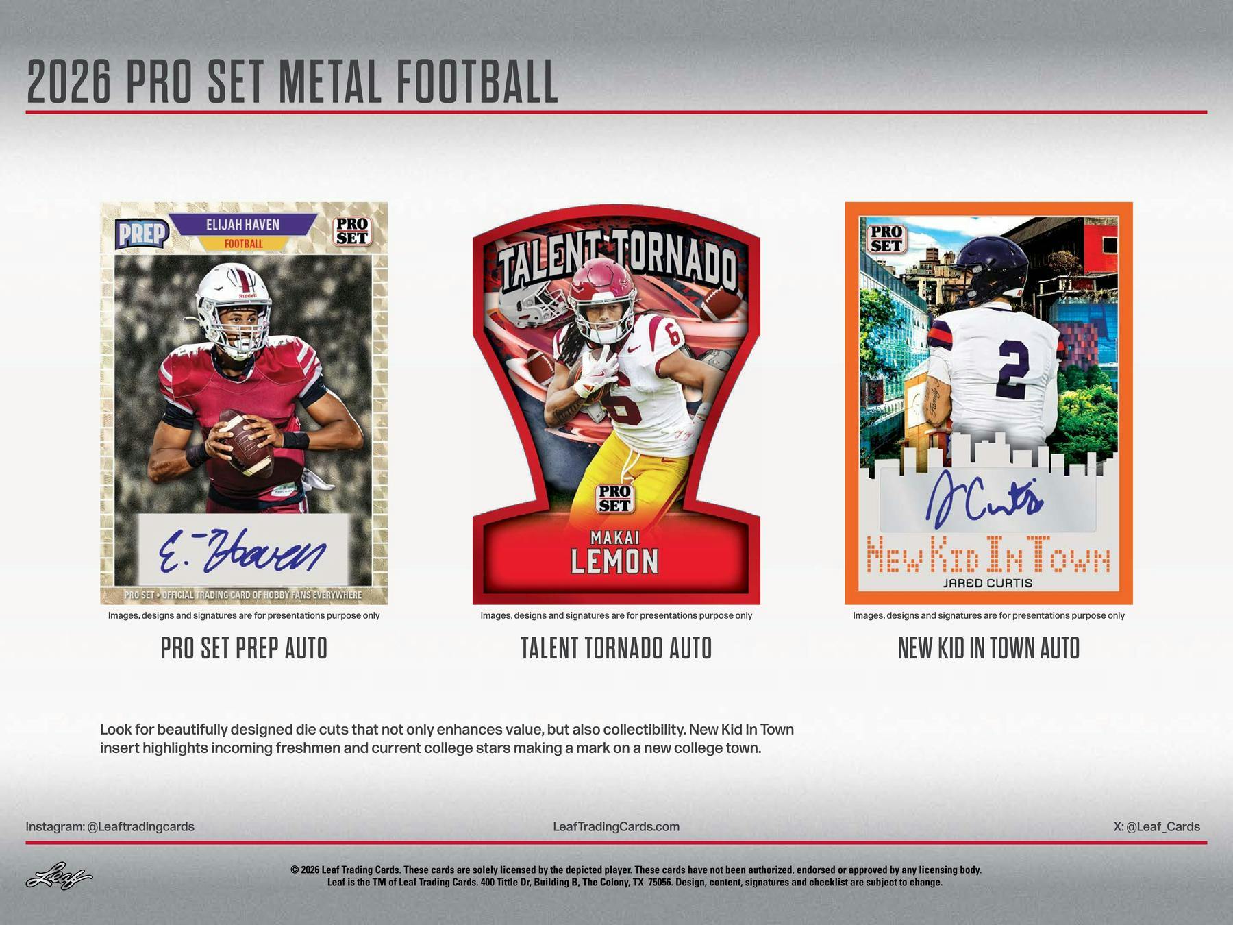 2026 Leaf Pro Set Metal Football Hobby Box | Columbia Sports Cards | Columbia Hobby - Sports Card Boxes - Toploaders - Card Savers.