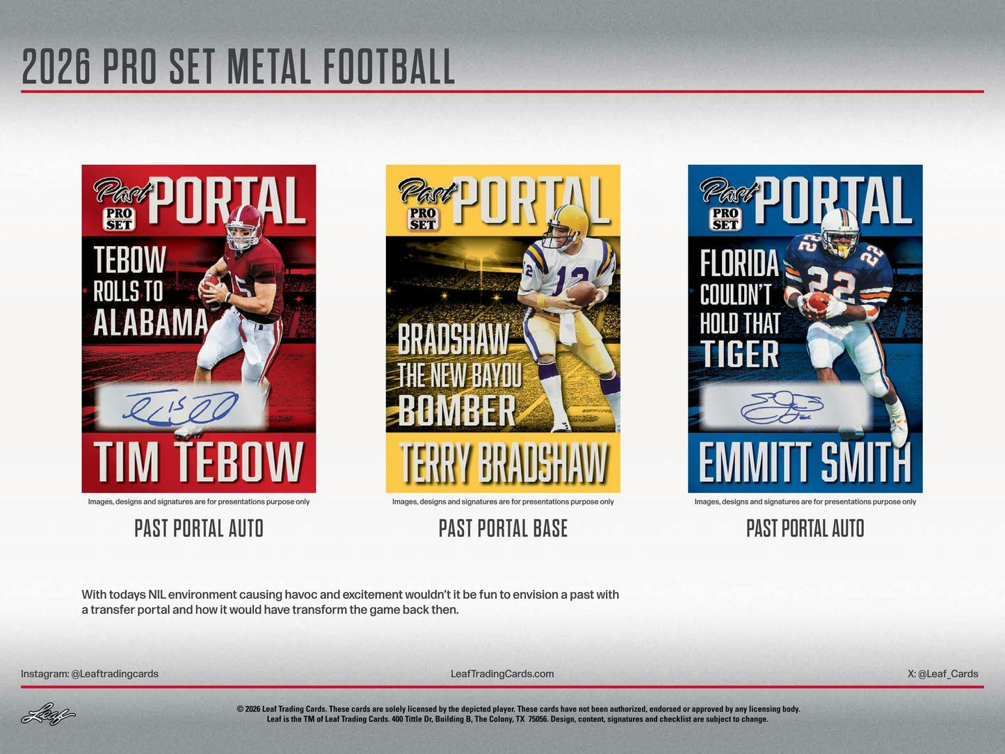 2026 Leaf Pro Set Metal Football Hobby Box | Columbia Sports Cards | Columbia Hobby - Sports Card Boxes - Toploaders - Card Savers.