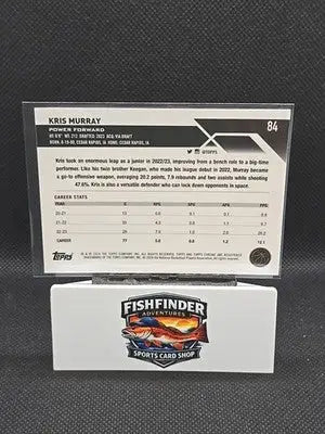 2023-24 Topps Chrome - Kris Murray #84 Blue Basketball Refractor (RC) - Basketball Card Single