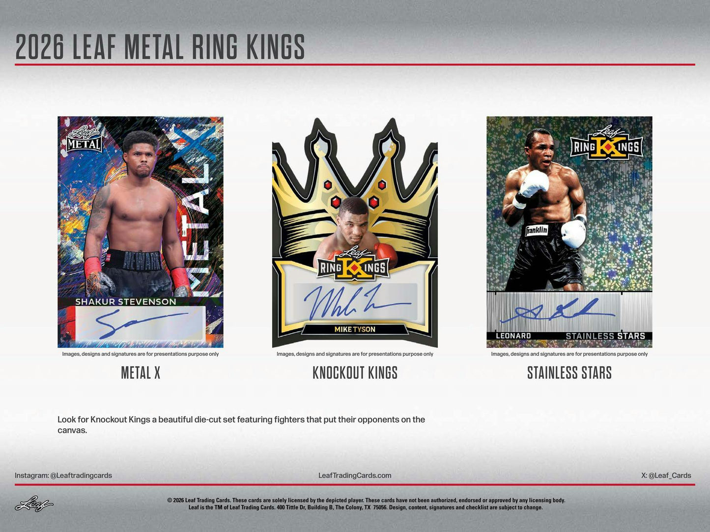 2026 Leaf Metal Ring Kings Boxing Hobby Box | Columbia Sports Cards | Columbia Hobby - Sports Card Boxes - Toploaders - Card Savers.