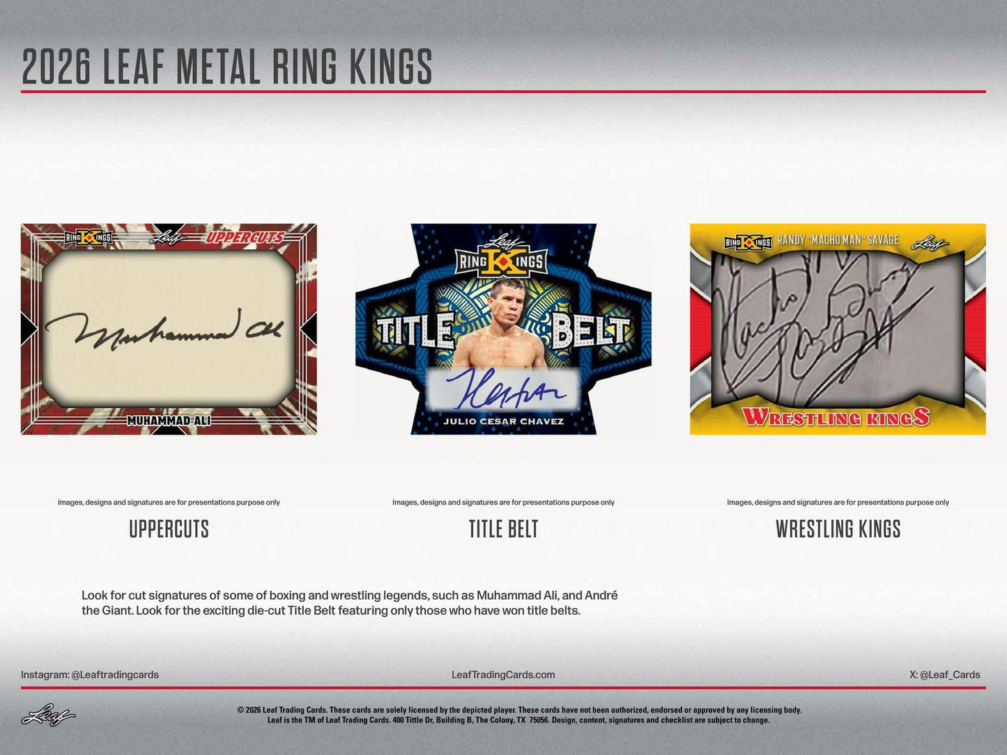 2026 Leaf Metal Ring Kings Boxing Hobby Box | Columbia Sports Cards | Columbia Hobby - Sports Card Boxes - Toploaders - Card Savers.