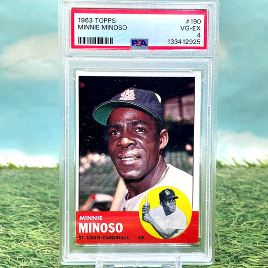 1963 Topps Minnie Minoso #190 PSA 4 FRESH GRADE - Baseball Card Single