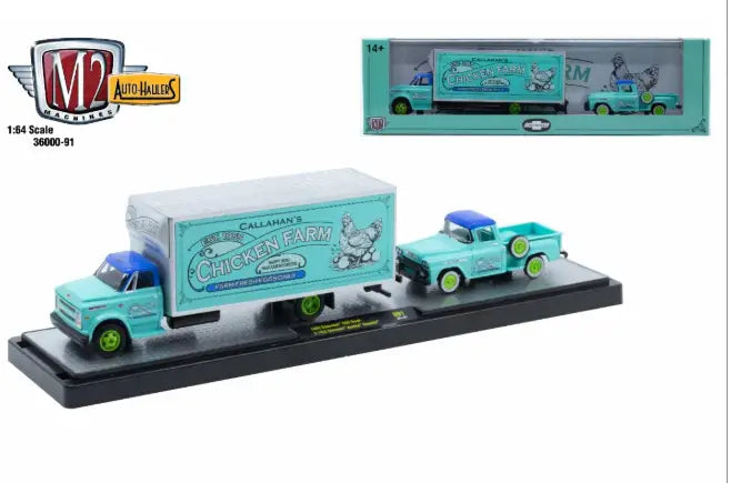 M2 Machines Auto Hauler 91 1968 Chevrolet C60 Truck 1958 Chevy Apache Stepside - Collectibles