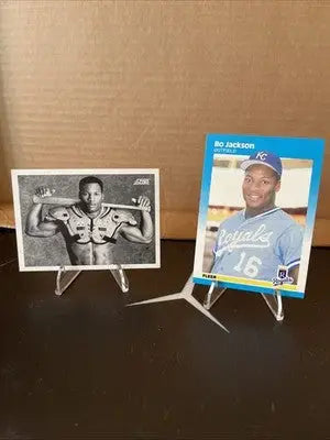 2card Lot Bo Jackson ‘87 Fleer #369 ‘90 Score #697. - Baseball Card Single