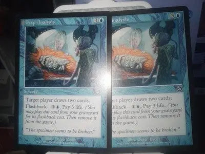 2x Deep Analysis Torment Regular MTG Magic the Gathering Vintage Old School - Magic Card Single