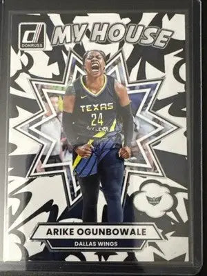 3 Card ARIKE OGUNBOWALE Lot 2025 Panini Donruss WNBA WINGS Inserts 10/49 - Basketball Card Single