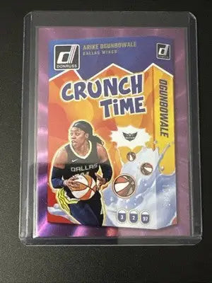 3 Card ARIKE OGUNBOWALE Lot 2025 Panini Donruss WNBA WINGS Inserts 10/49 - Basketball Card Single